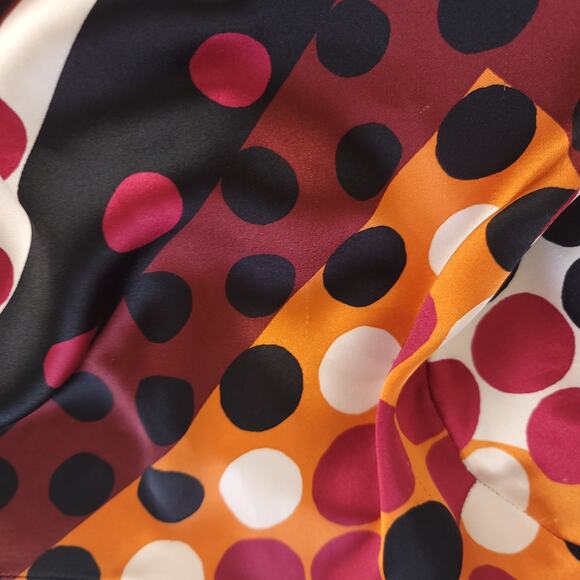 ZARA Dot Matrix Multicolor Print Midi Long Dress, Size: XS - Picture 9 of 16